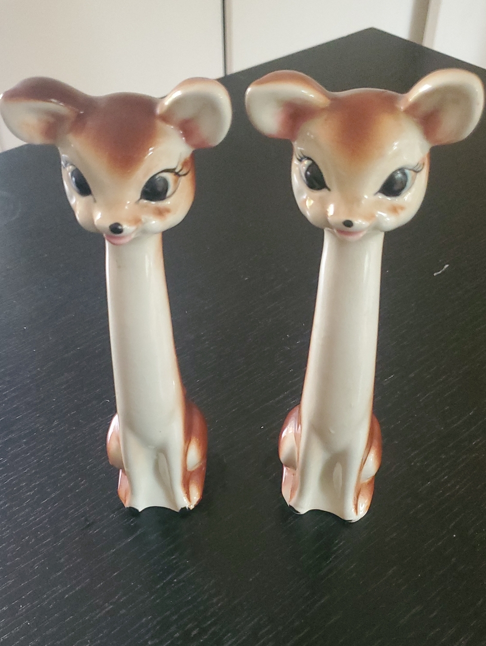Napco Vintage Long Neck Deer Salt & Pepper Shakers
